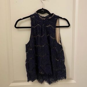Sleeveless Lace Blouse